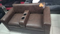 Faux Leather Two-Seater Couch